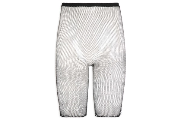 Bermuda Biker Feminina Arrastão - Preto