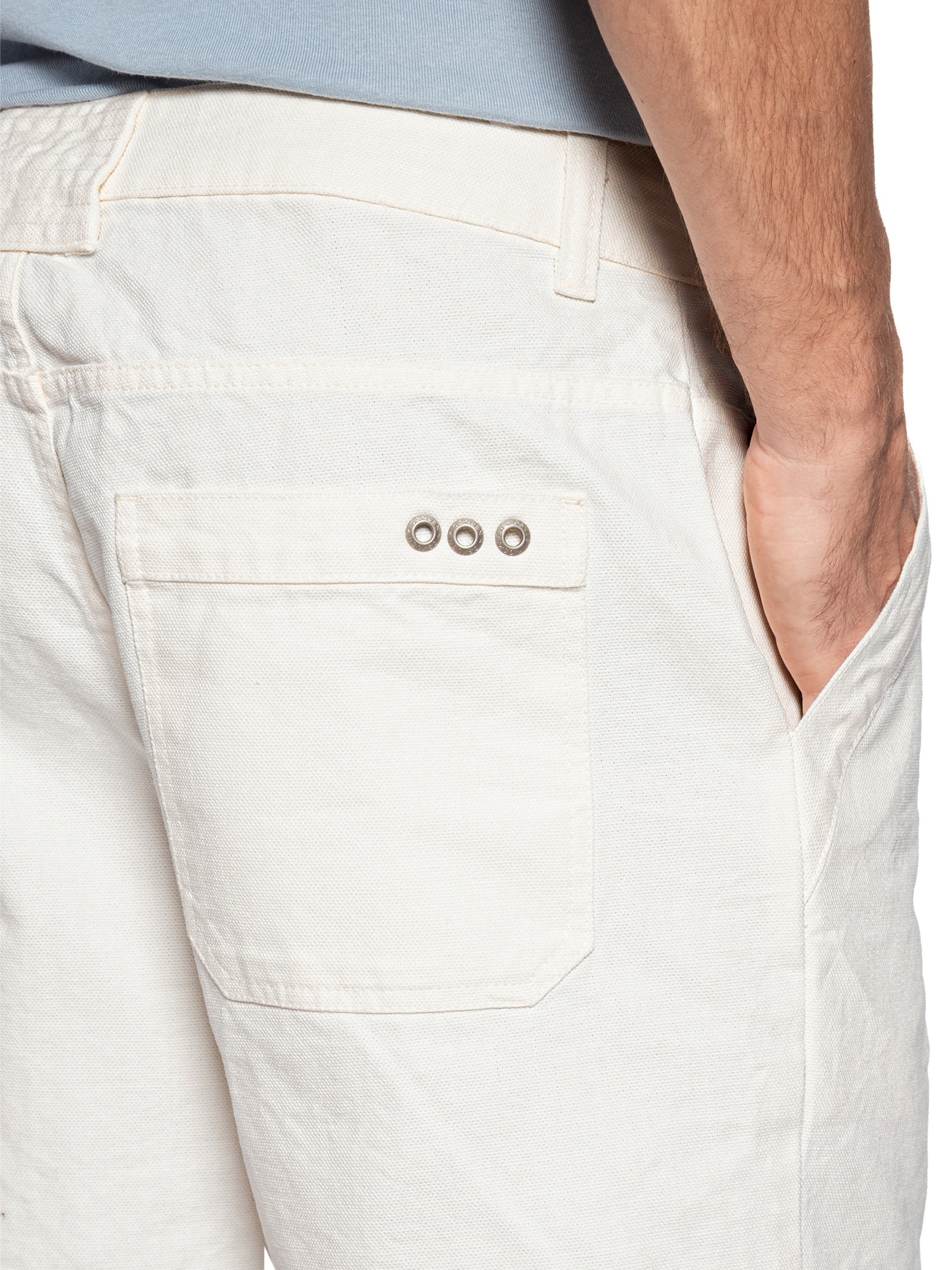 Bermuda Casual Masculina New Flow Basic Branco Osklen