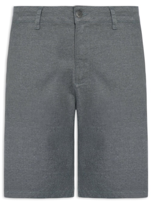 Bermuda Chino Masculina Clássico Moline – Cinza