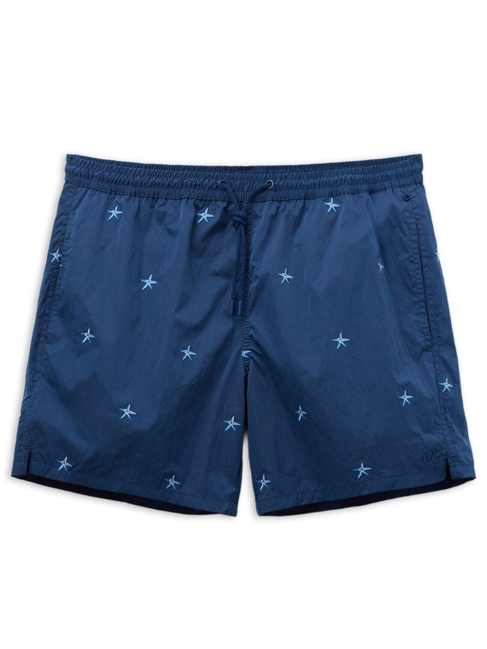 Bermuda De Banho Com Bordado De Estrelas-Do-Mar Azul Intimissimi