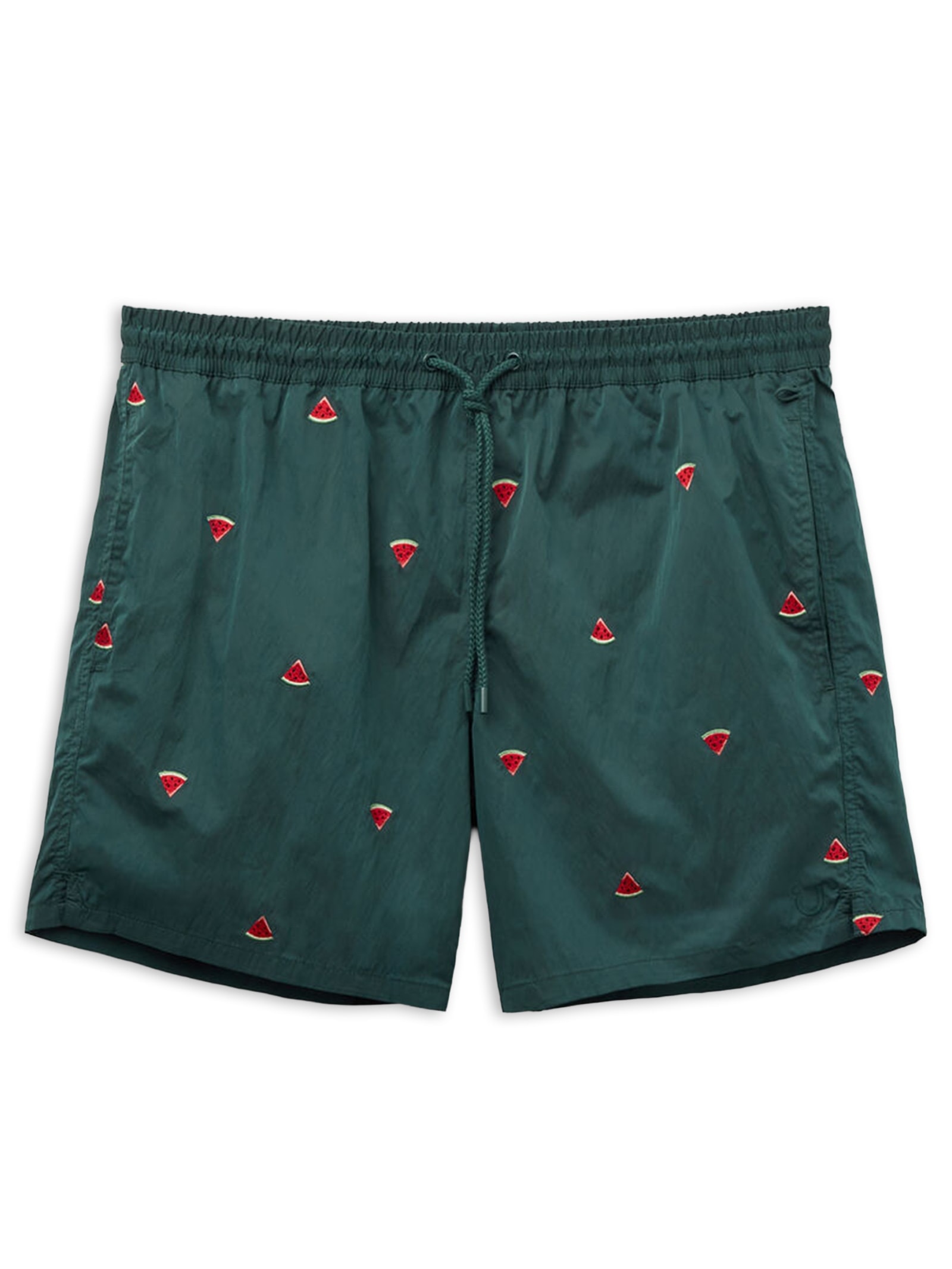 Bermuda De Banho Com Bordado De Melancias Verde Intimissimi