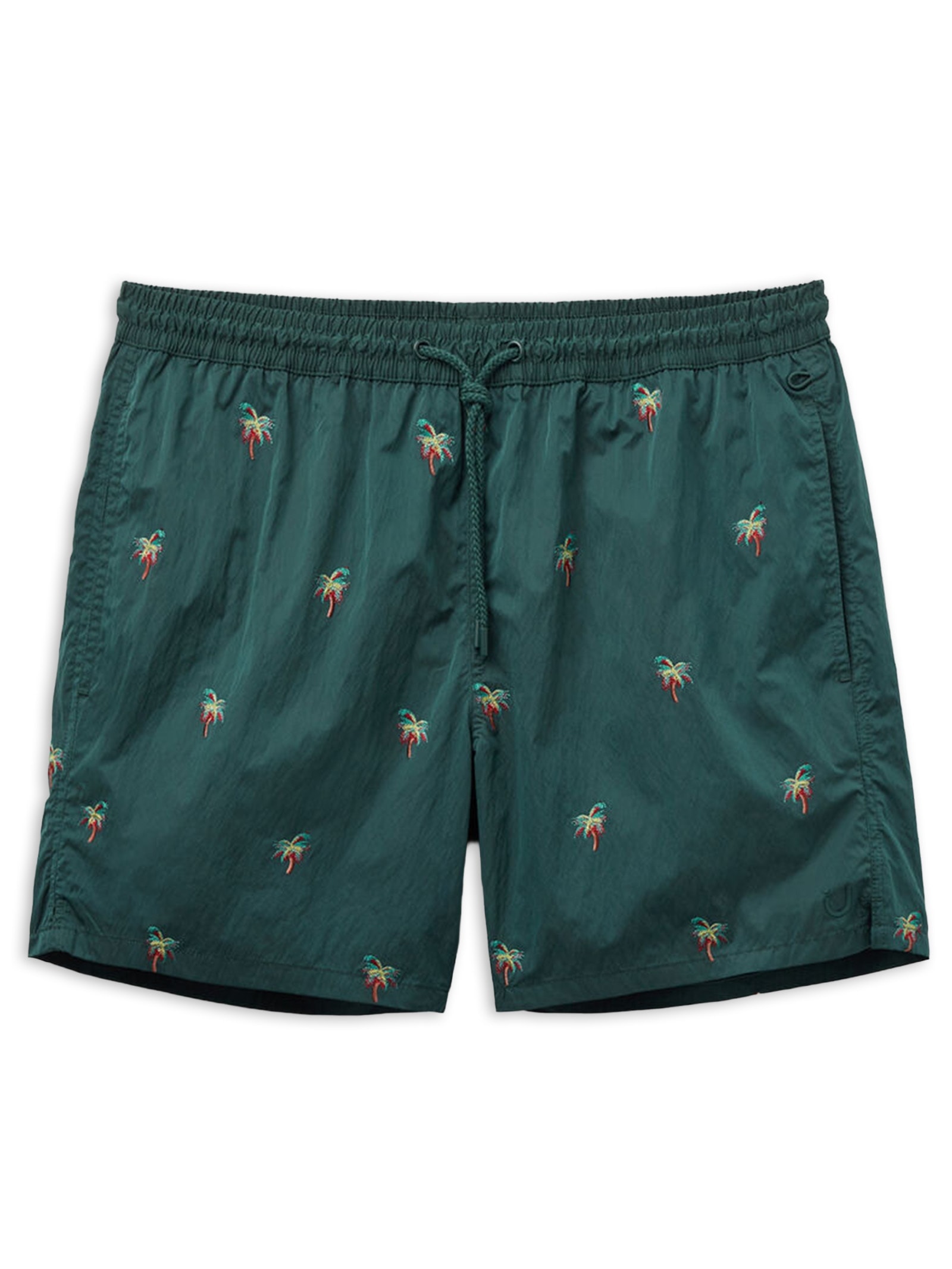 Bermuda De Banho Com Bordado De Palmeiras Verde Intimissimi