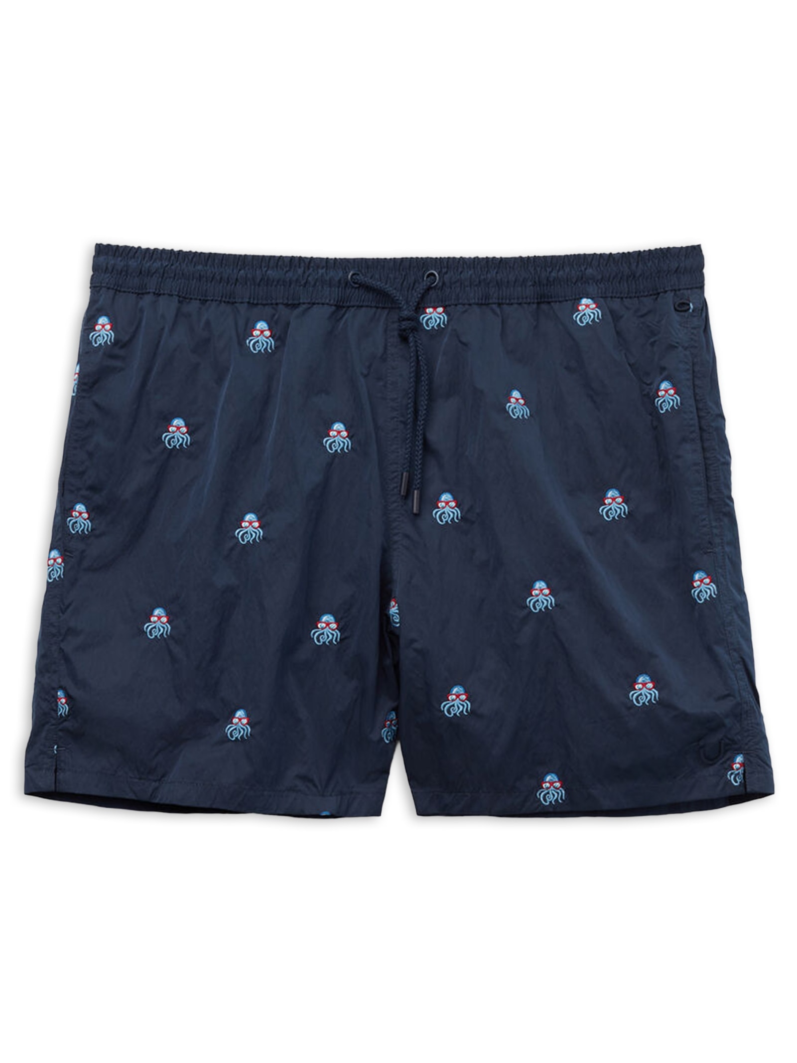 Bermuda De Banho Com Bordado De Polvos Azul Intimissimi