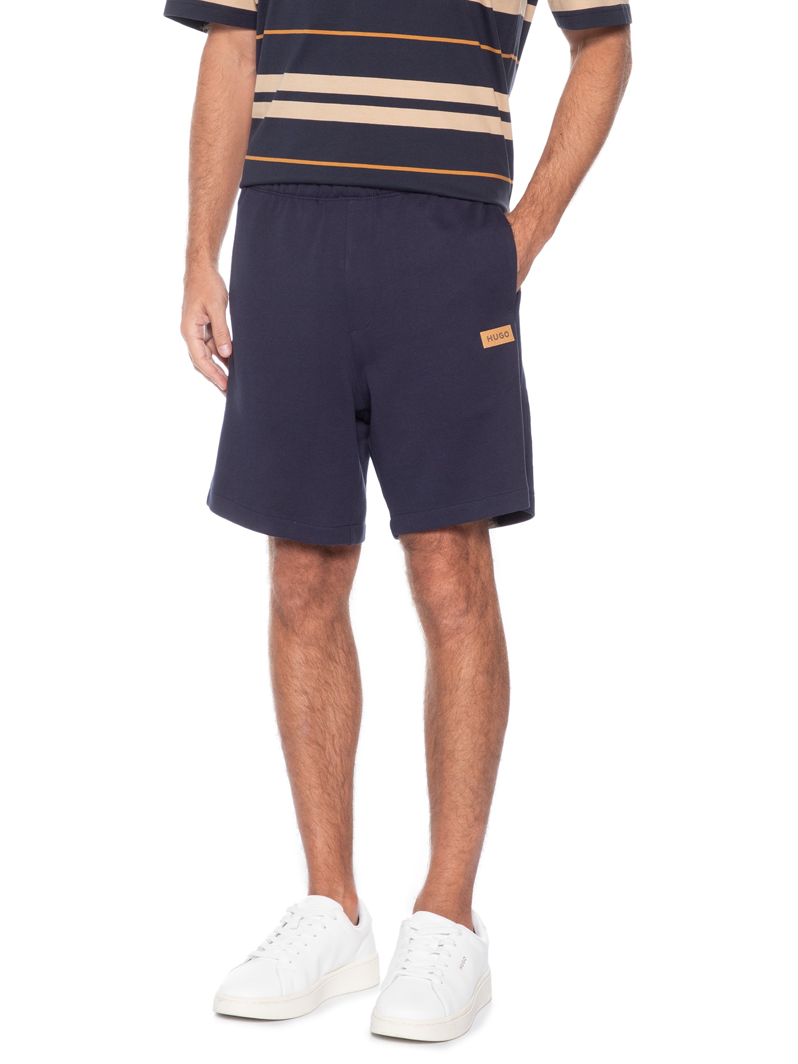 Bermuda de Moletom Masculina Nevashort – Azul Hugo