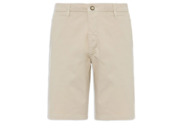 Bermuda De Sarja Casual Masculina Iron - Bege