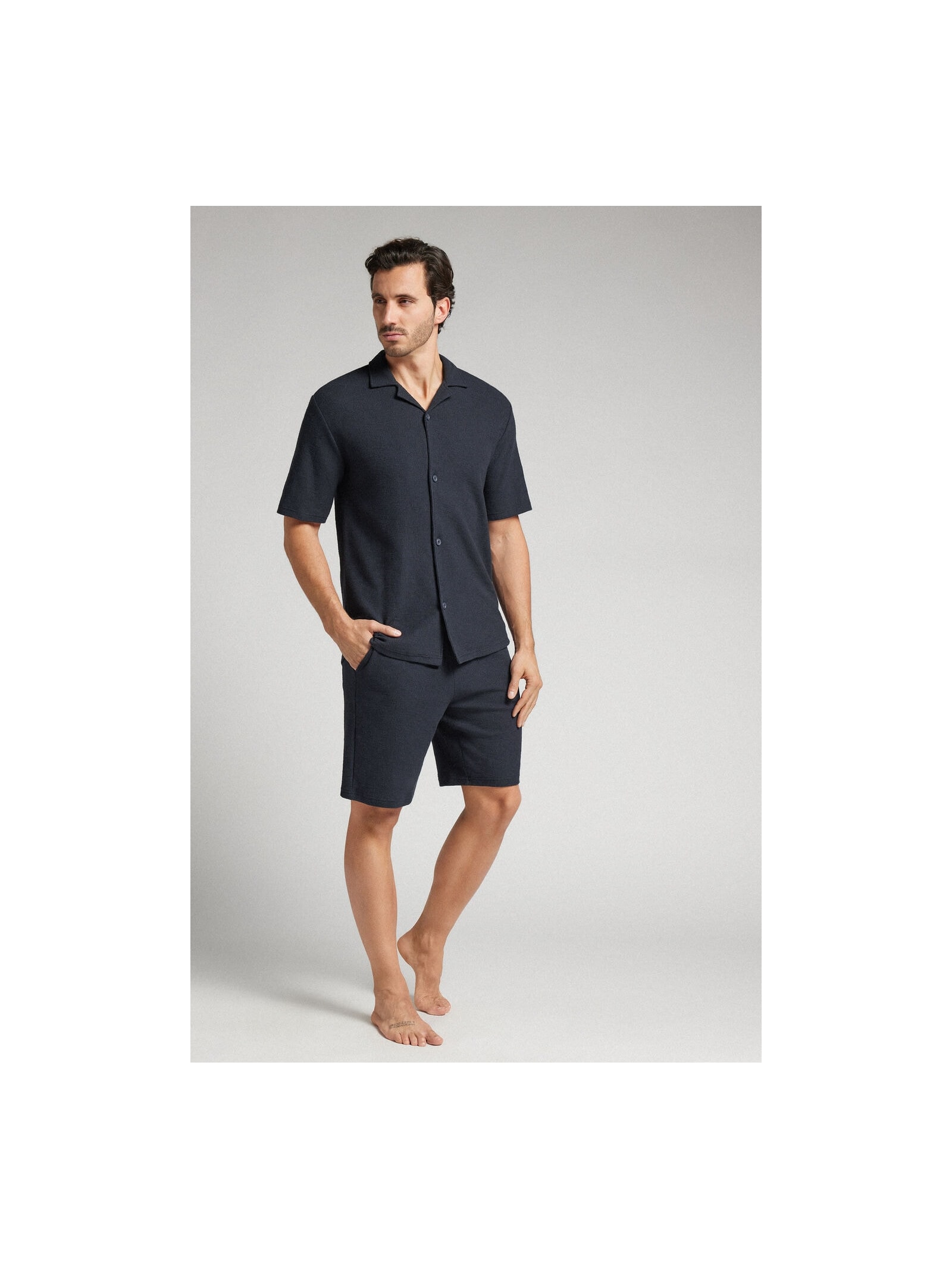 Bermuda Em Algodão Azul Intimissimi