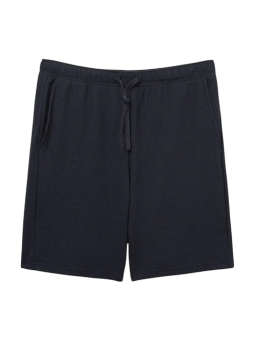 Bermuda Em Algodão – Azul