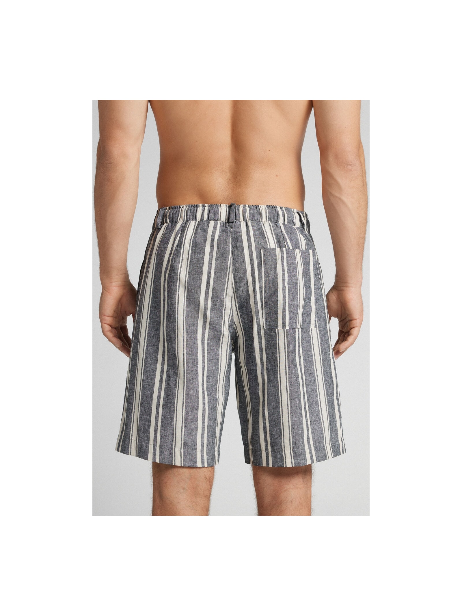 Bermuda Em Linho e Algodão Cinza Intimissimi