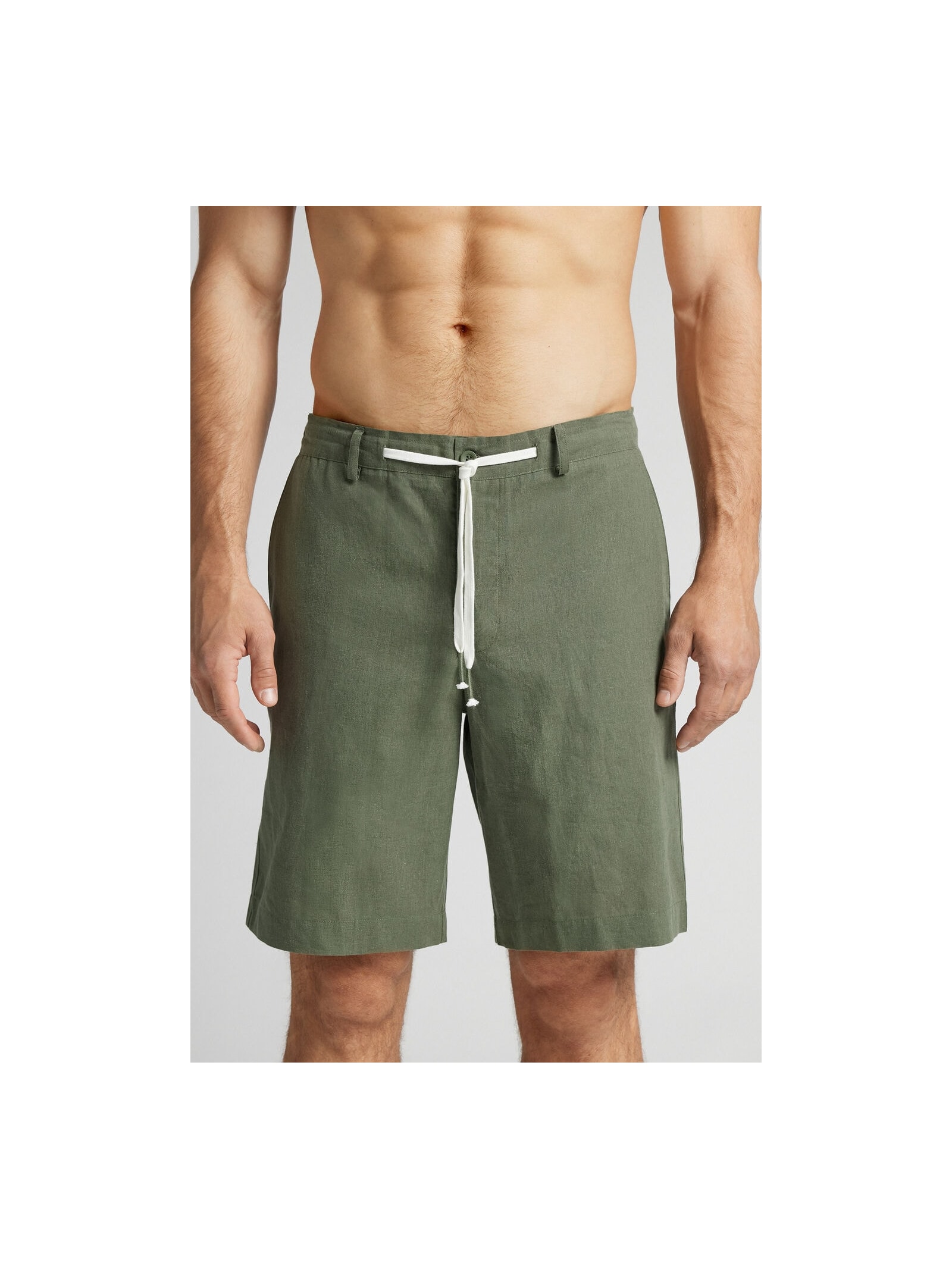 Bermuda Em Linho e Algodão Verde Intimissimi