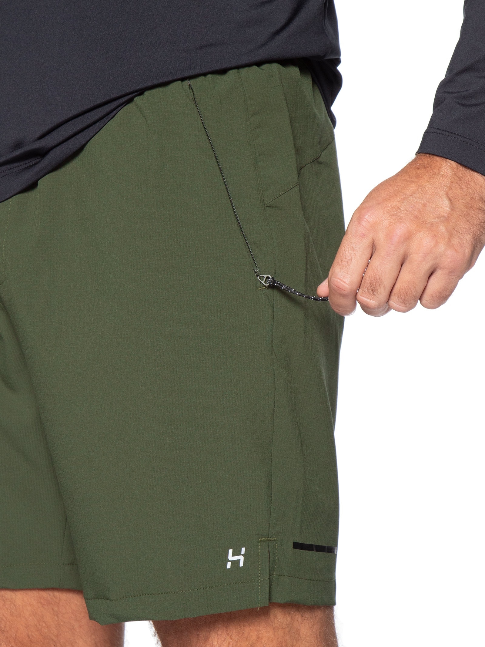 Bermuda Esportiva com Cordão Masculina Verde Hering Sports
