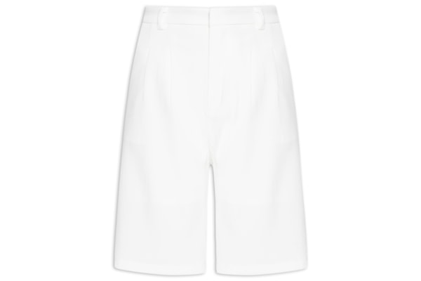 Bermuda Feminina Alfaiataria - Off White