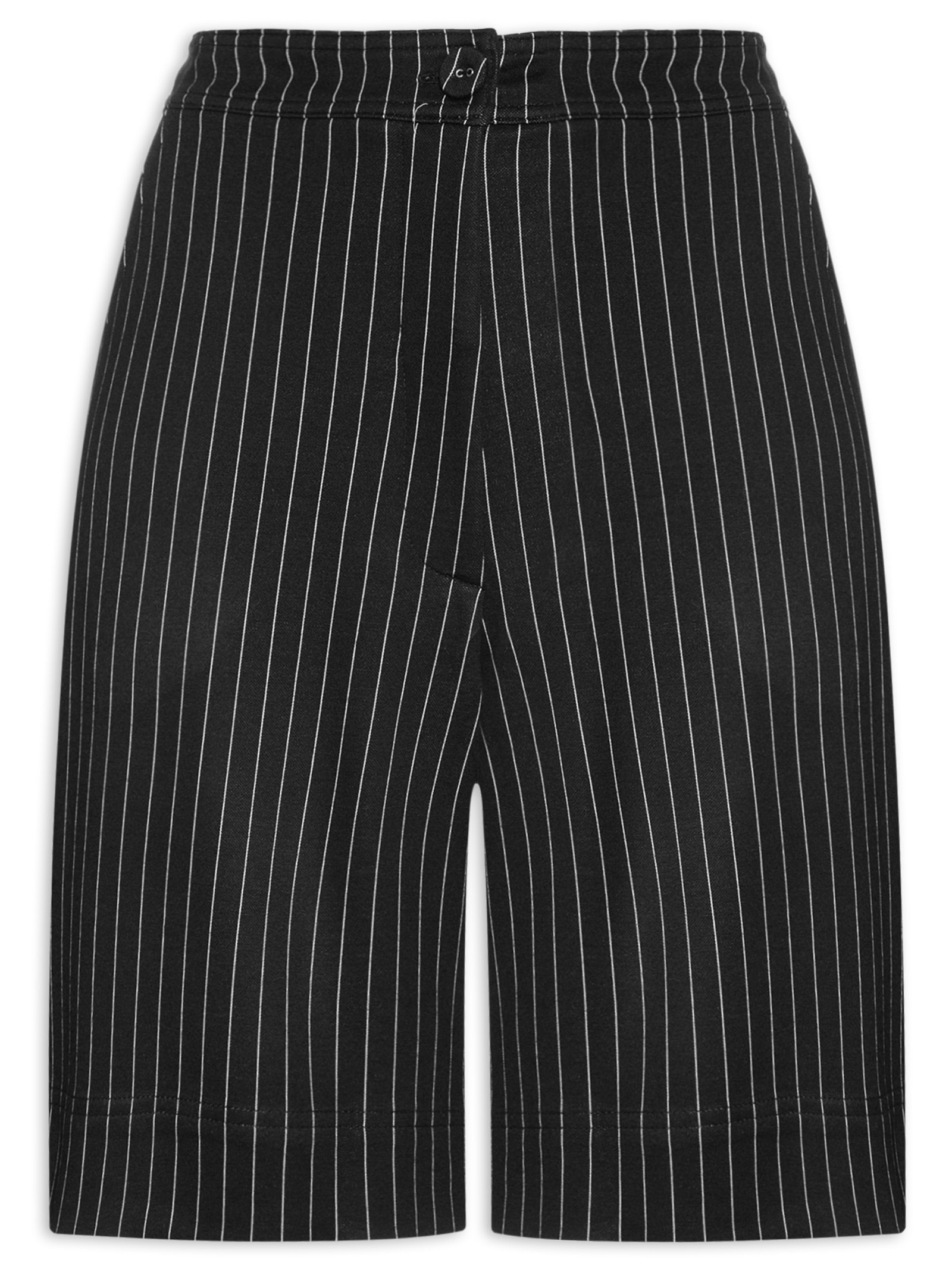 Bermuda Feminina Alfaiataria Risca de Giz Preto Dress To