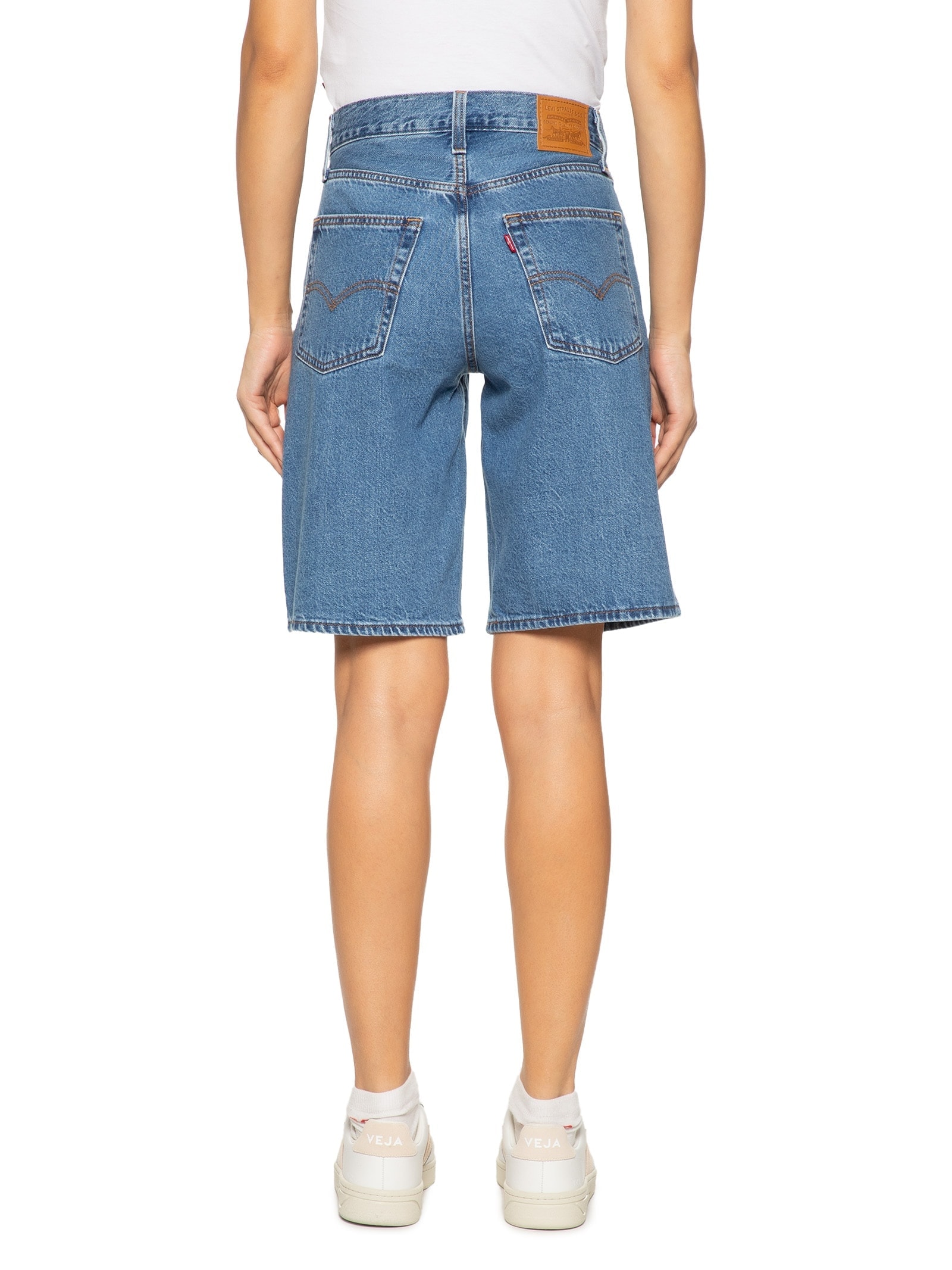 Bermuda Feminina Baggy Dad Jort Azul Levi's