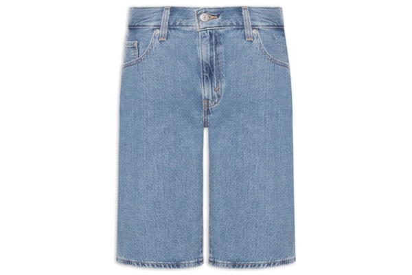 Bermuda Feminina Baggy Dad Jort - Azul