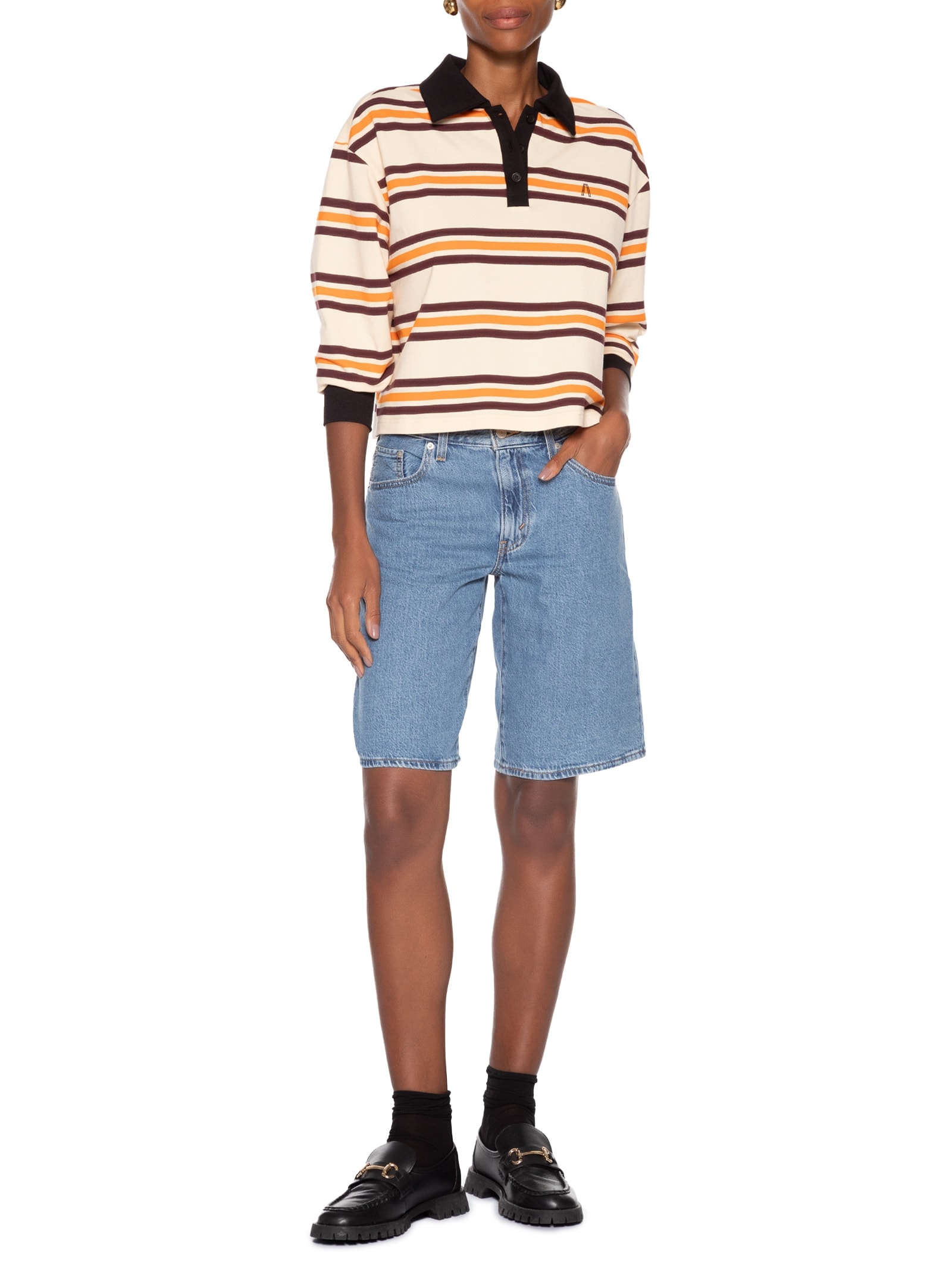 Bermuda Feminina Baggy Dad Jort Azul Levi's