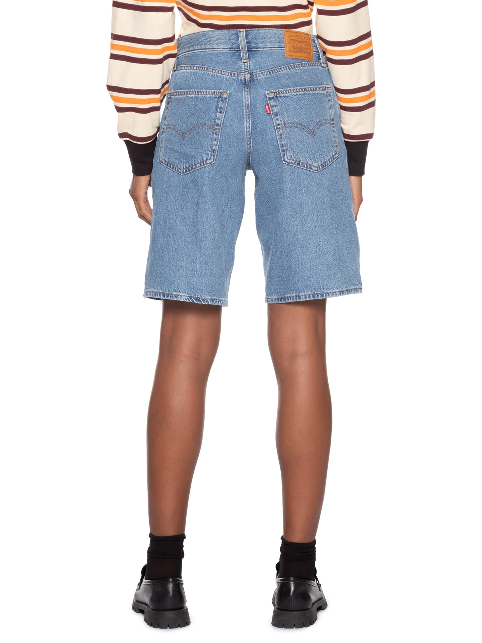 Bermuda Feminina Baggy Dad Jort Azul Levi's