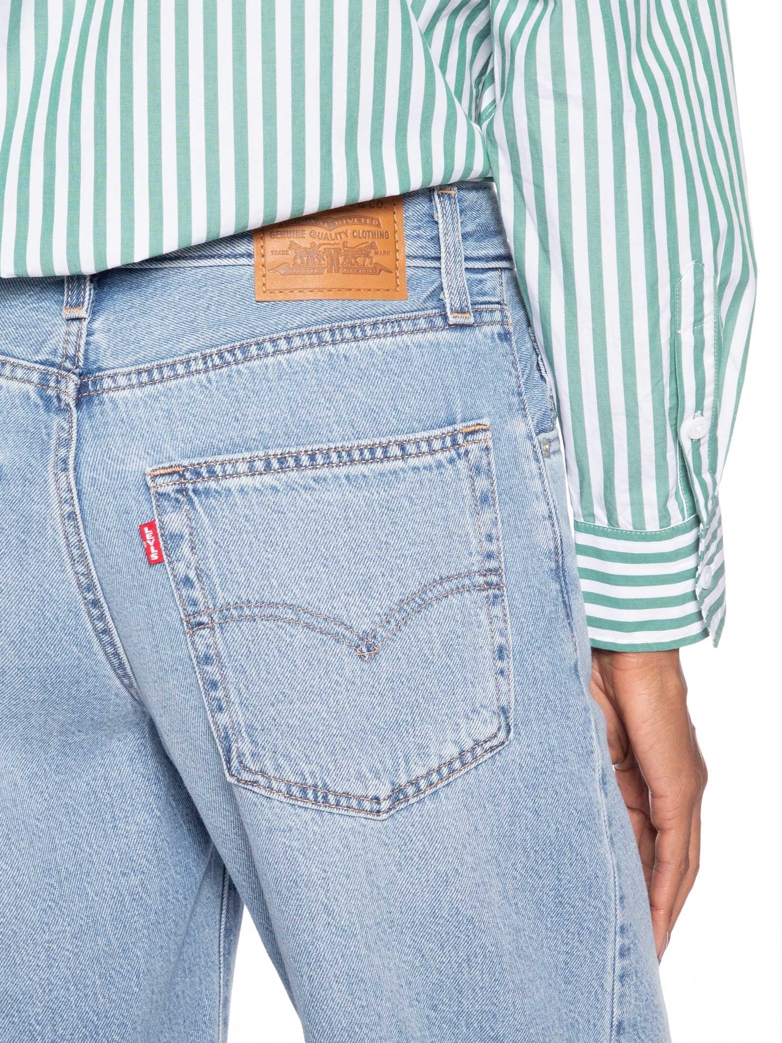 Bermuda Feminina Baggy Dad Jort Azul Levi's