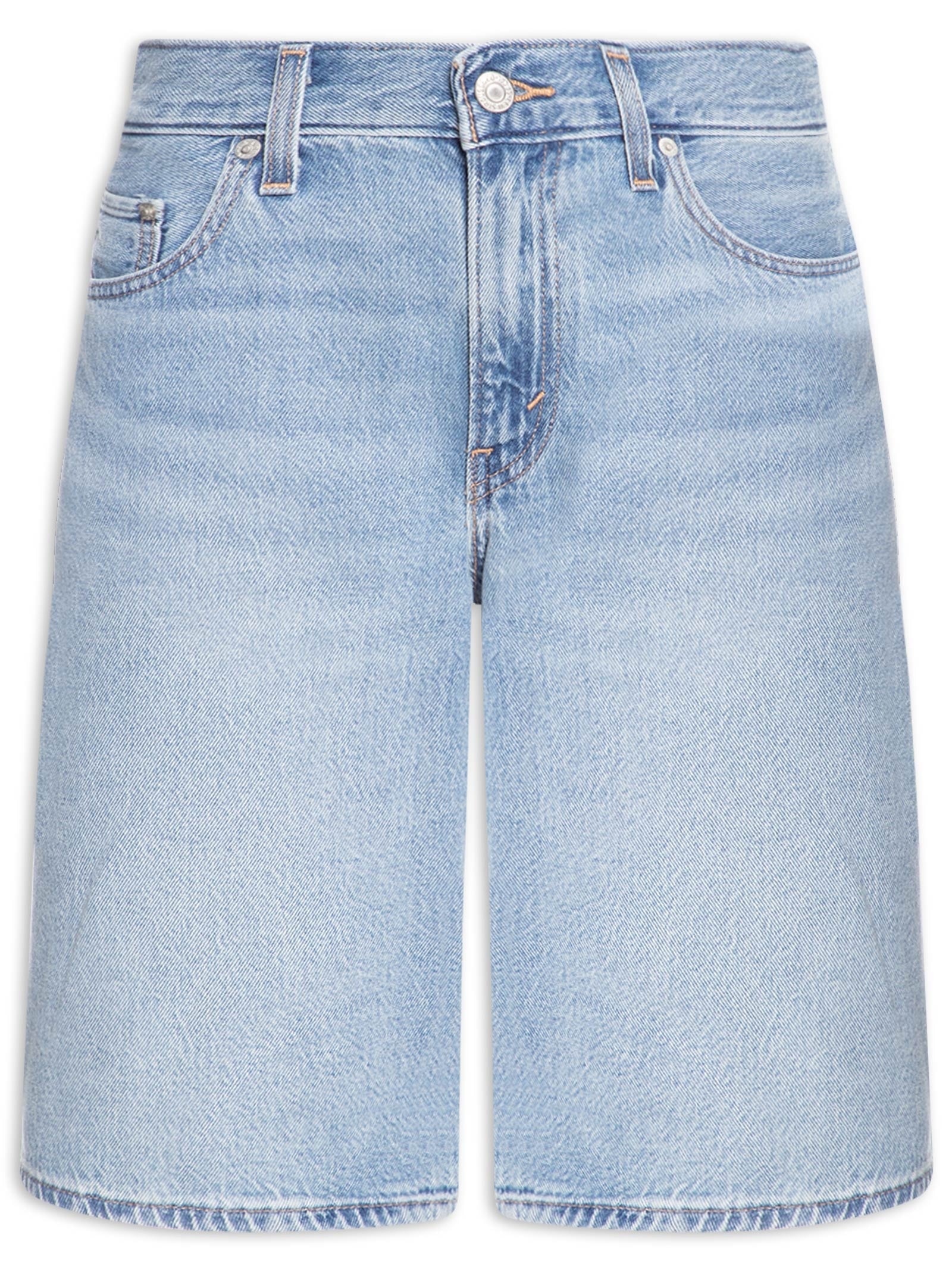 Bermuda Feminina Baggy Dad Jort Azul Levi's
