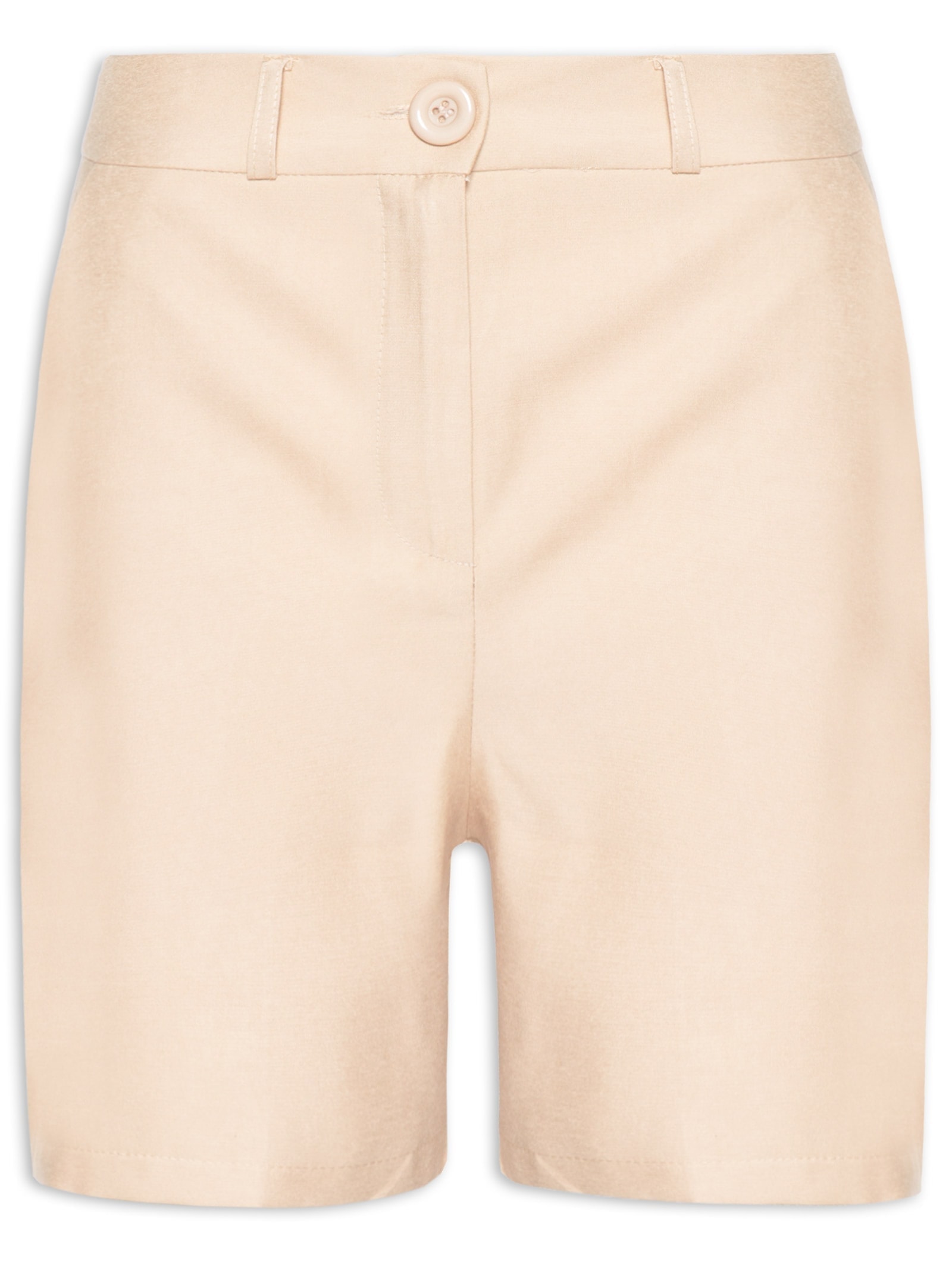 Bermuda Feminina Básica Bege Basiq