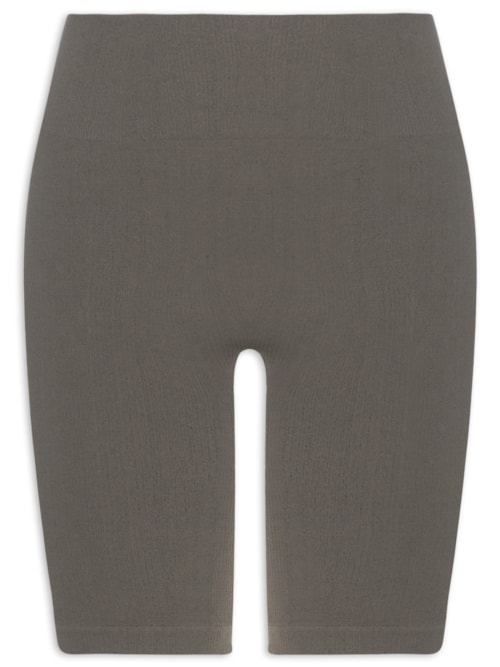 Bermuda Feminina Biker Canelada – Cinza