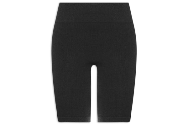 Bermuda Feminina Biker Canelada - Preto