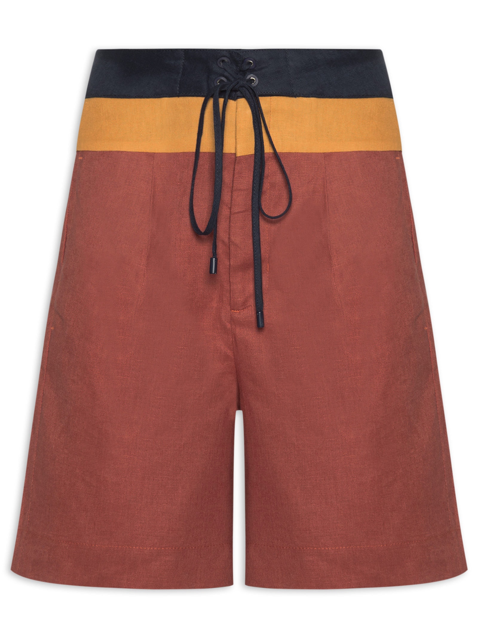 Bermuda Feminina Boardshorts Linho Vermelho Animale