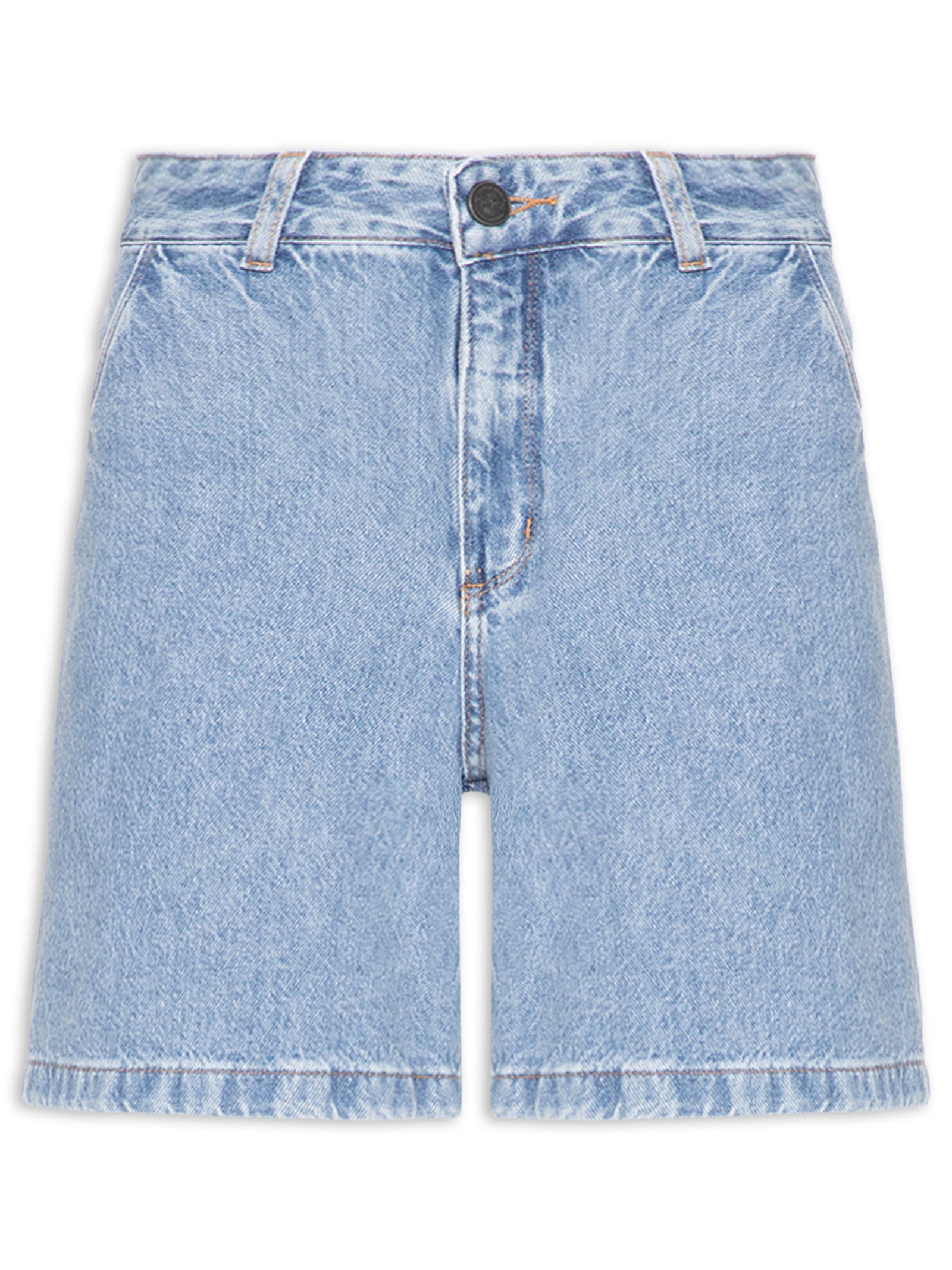 Bermuda Feminina Boyfriend Jeans Azul Lez A Lez