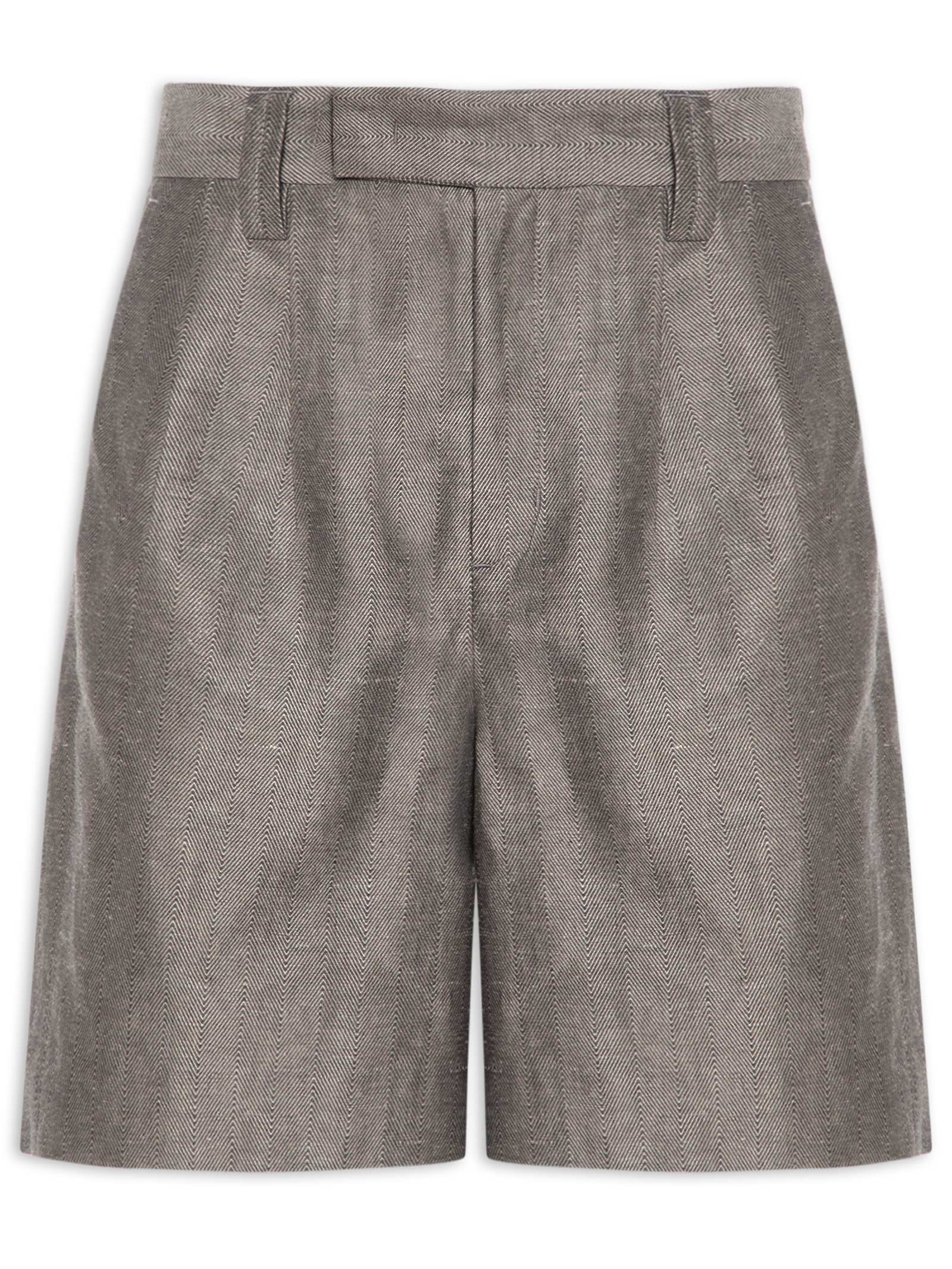 Bermuda Feminina Chevron Cinza Animale