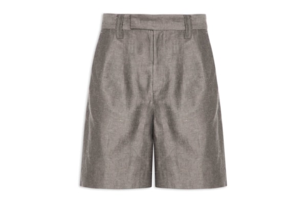 Bermuda Feminina Chevron - Cinza