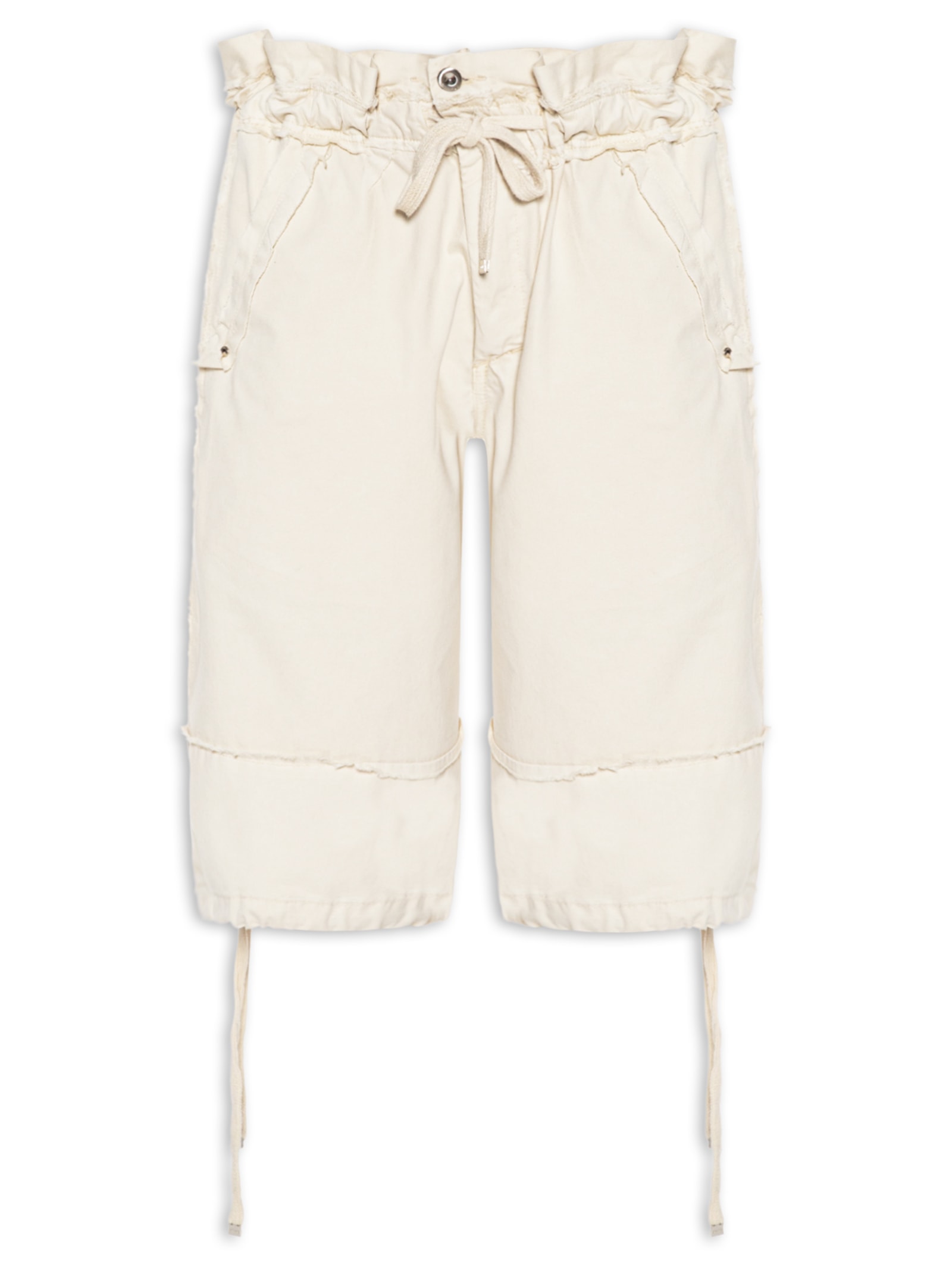 Bermuda Feminina De Sarja Bege Animale