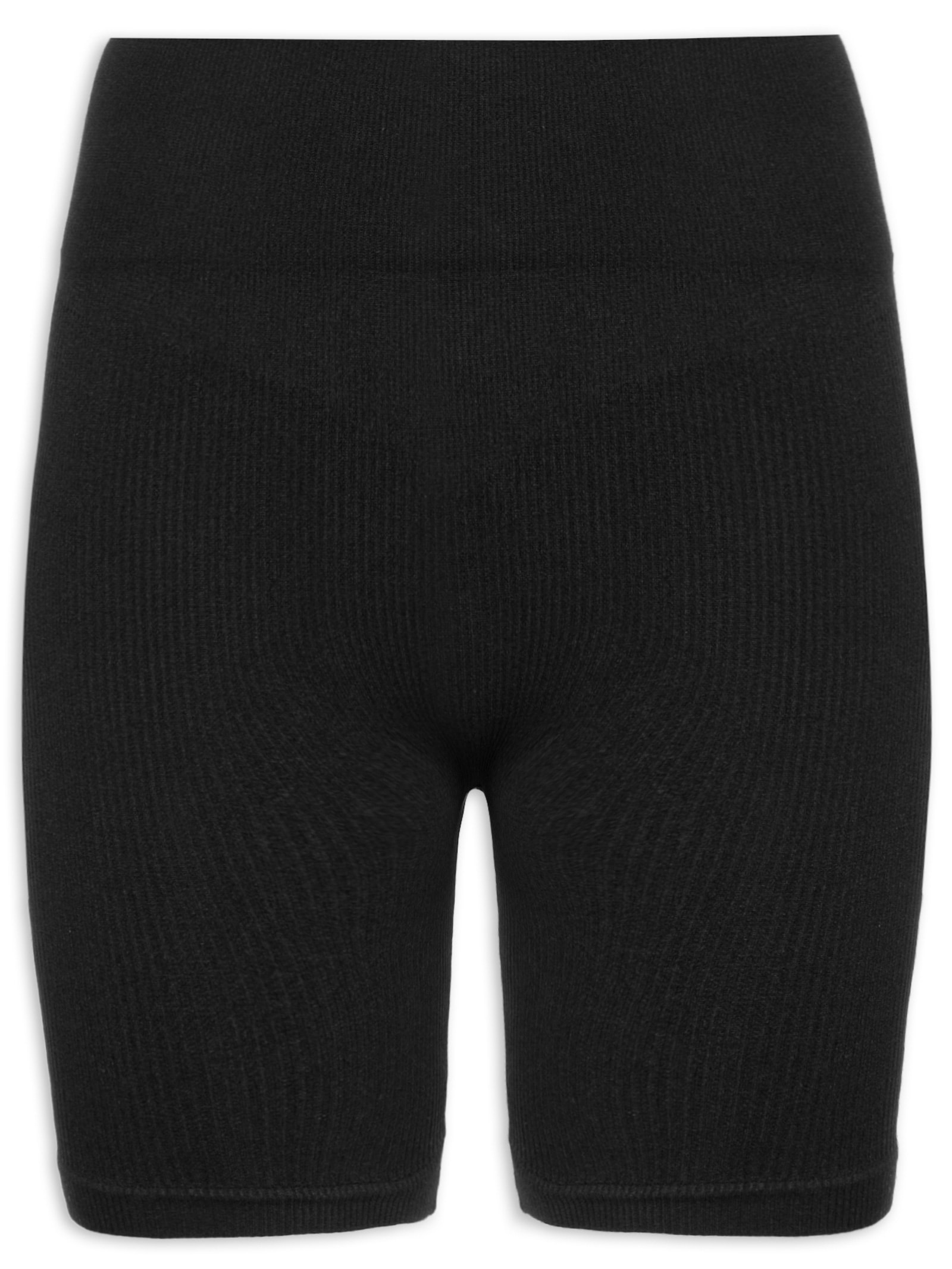 Bermuda Feminina Esportiva Biker Sem Costura Preto Hering Sports