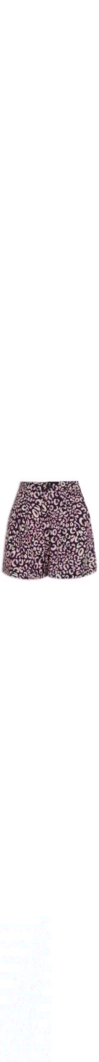 Bermuda Feminina Estampada - Preto