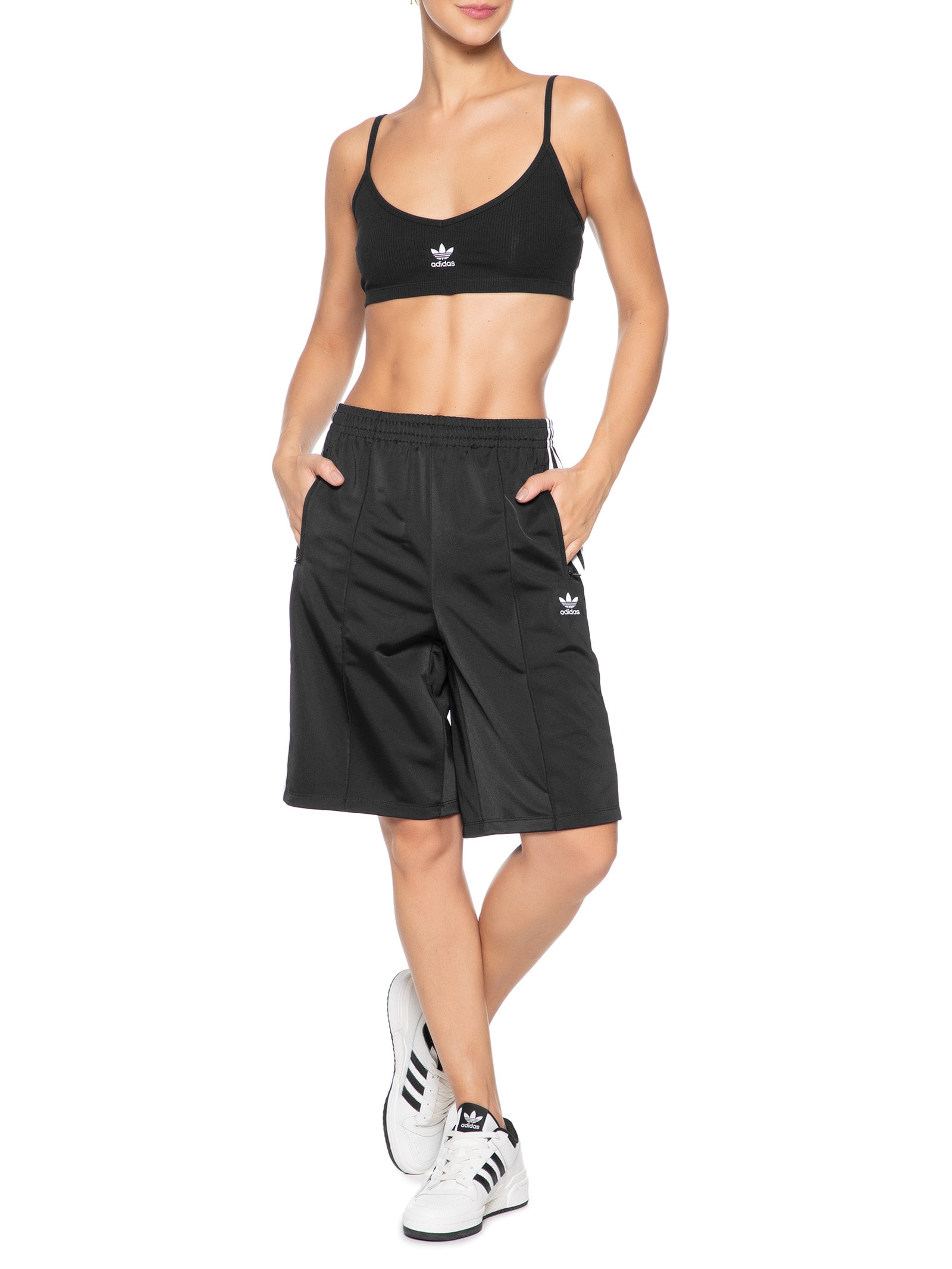 Adidas Originals Bermuda Feminina Firebird Preto