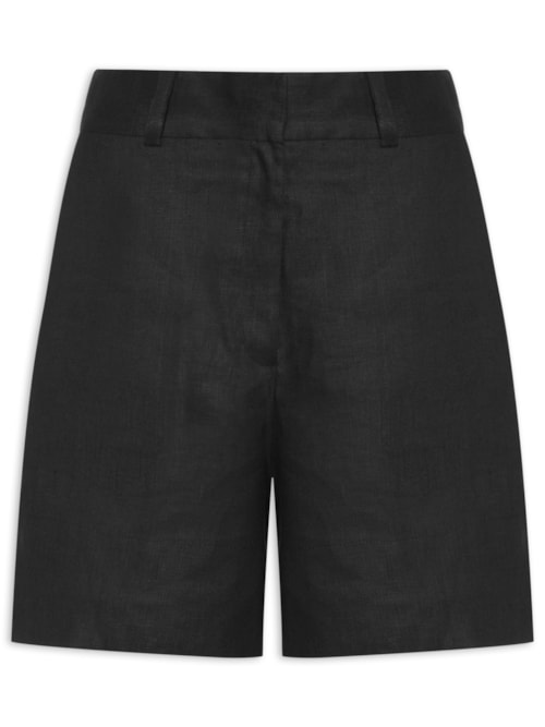 Bermuda Feminina Giovana Linho – Preto