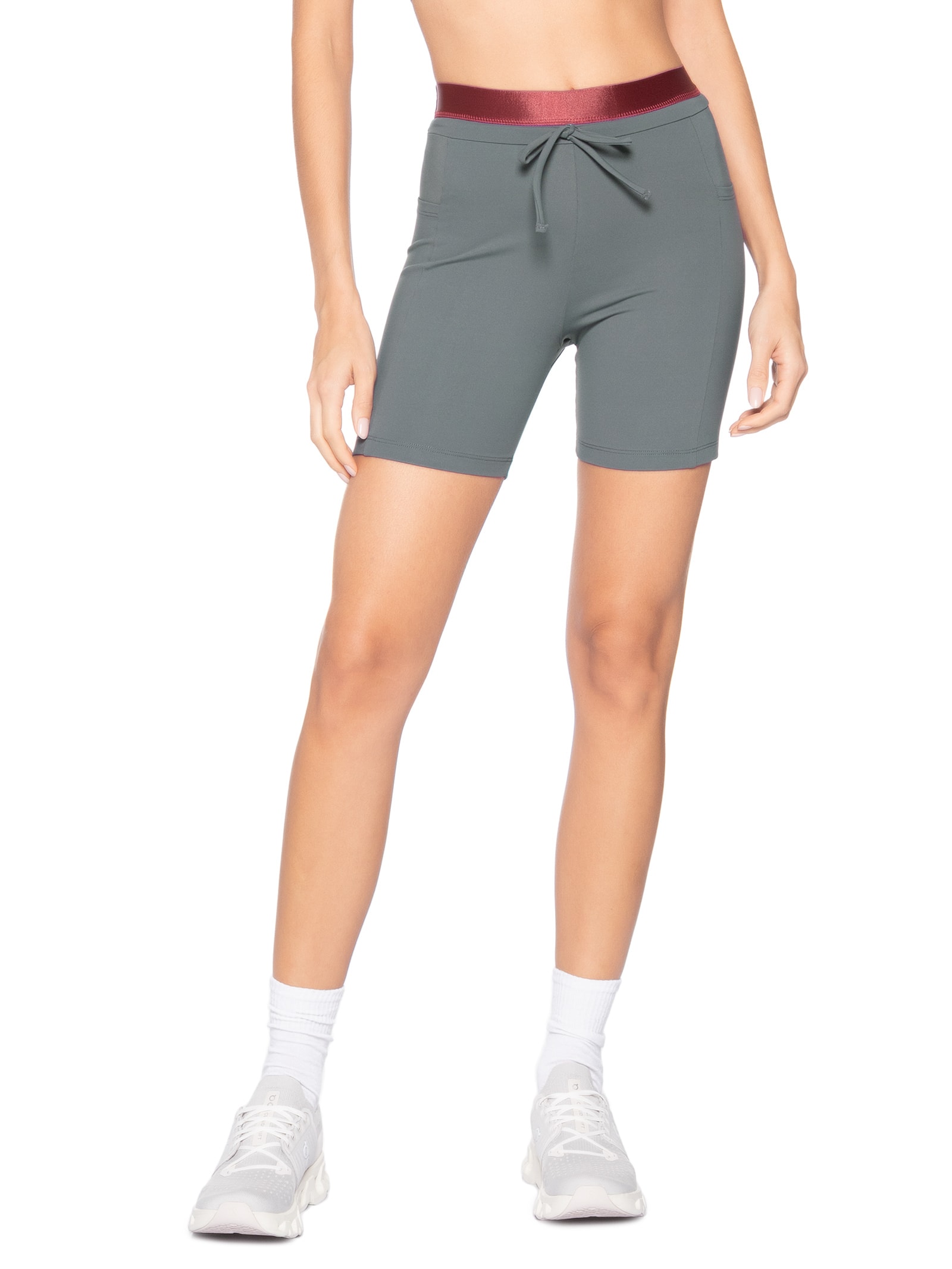 Bermuda Feminina Infinisoft Cinza Lauf