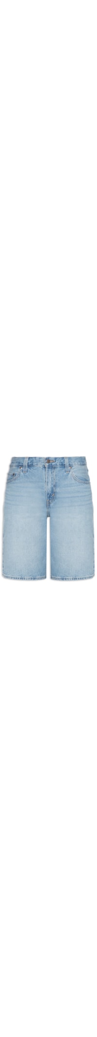Bermuda Feminina Jeans Baggy Dad Jort - Azul