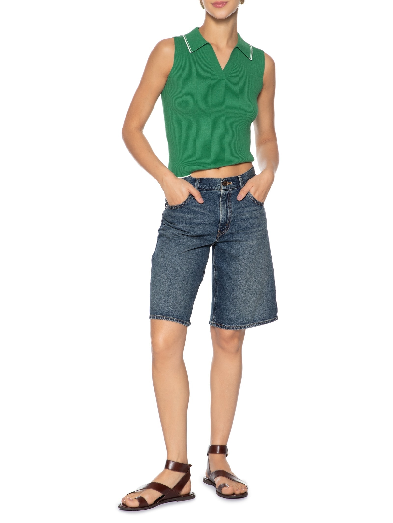 Bermuda Feminina Jeans Baggy Dad Jort Azul Levi's