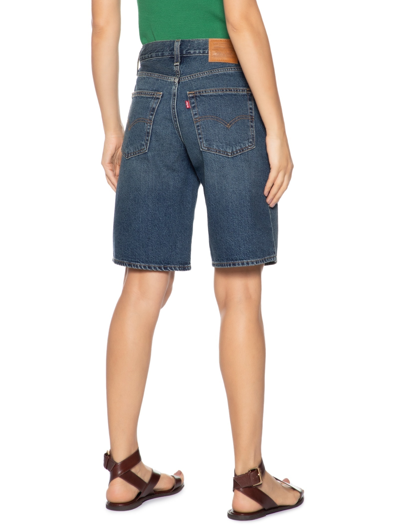 Bermuda Feminina Jeans Baggy Dad Jort Azul Levi's