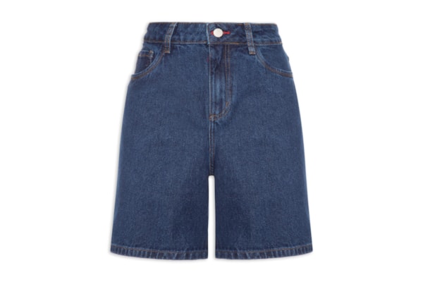 Bermuda Feminina Jeans Basic - Azul