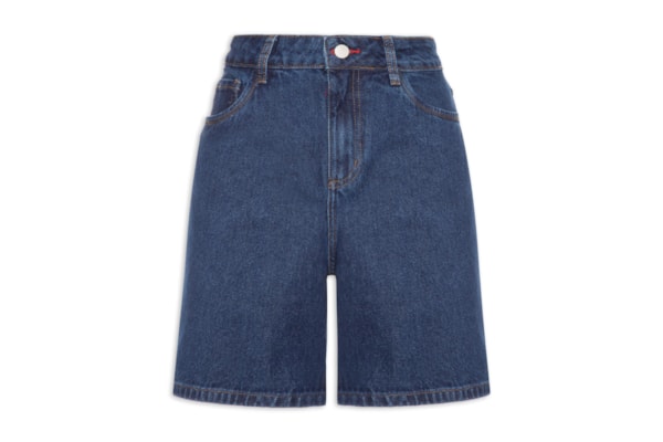 Bermuda Feminina Jeans Basic - Azul