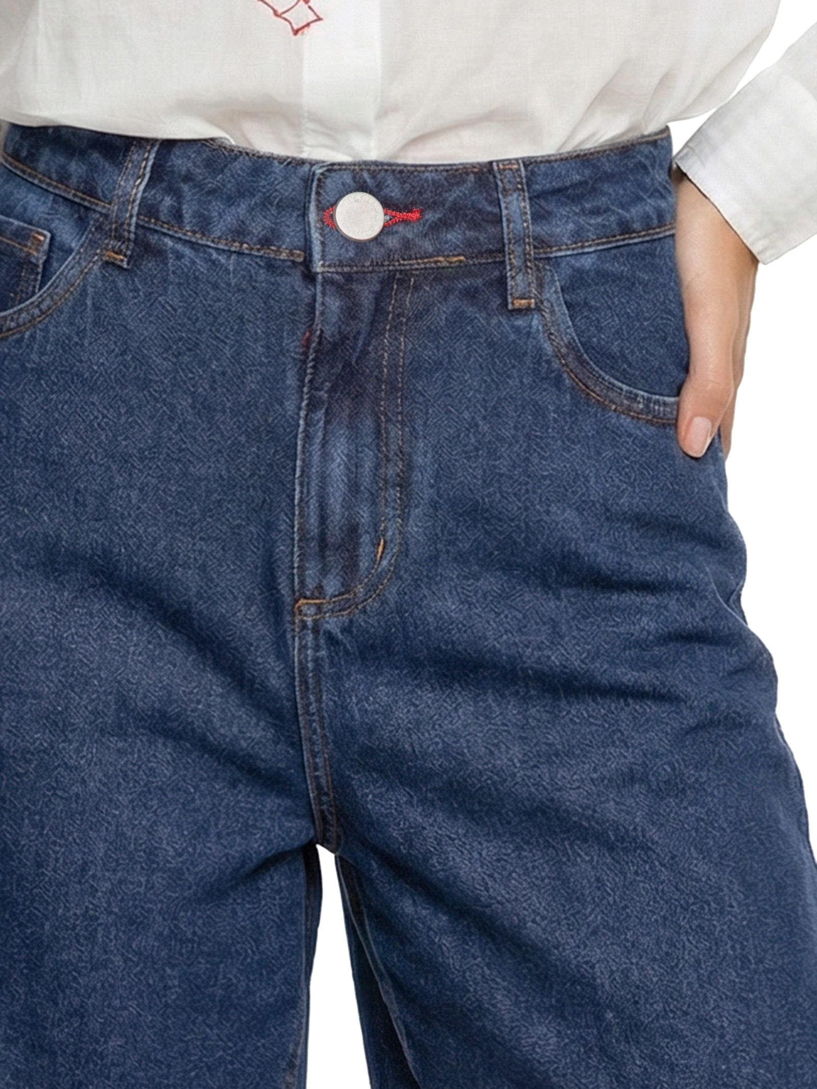 Bermuda Feminina Jeans Basic Azul Cantão