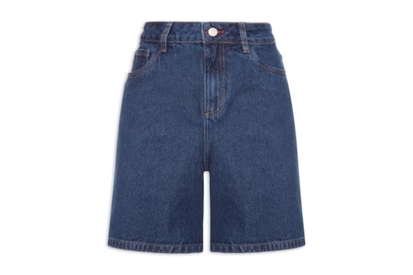 Bermuda Feminina Jeans Basic - Azul