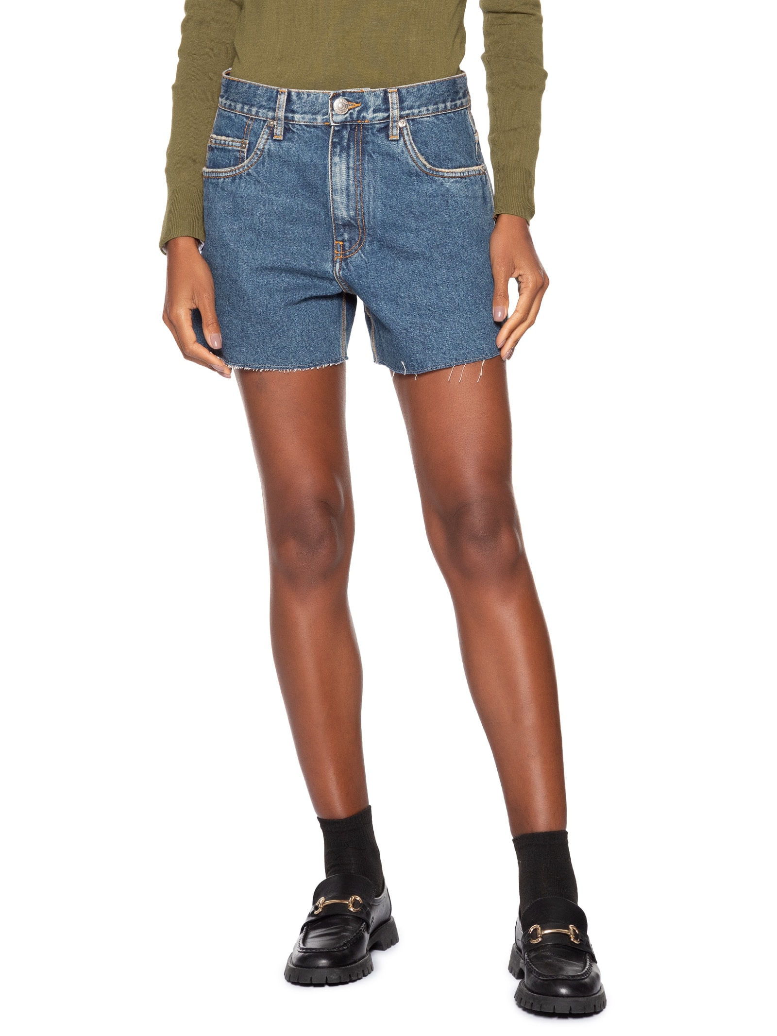 Bermuda Feminina Jeans Basic Blue Azul Animale Jeans