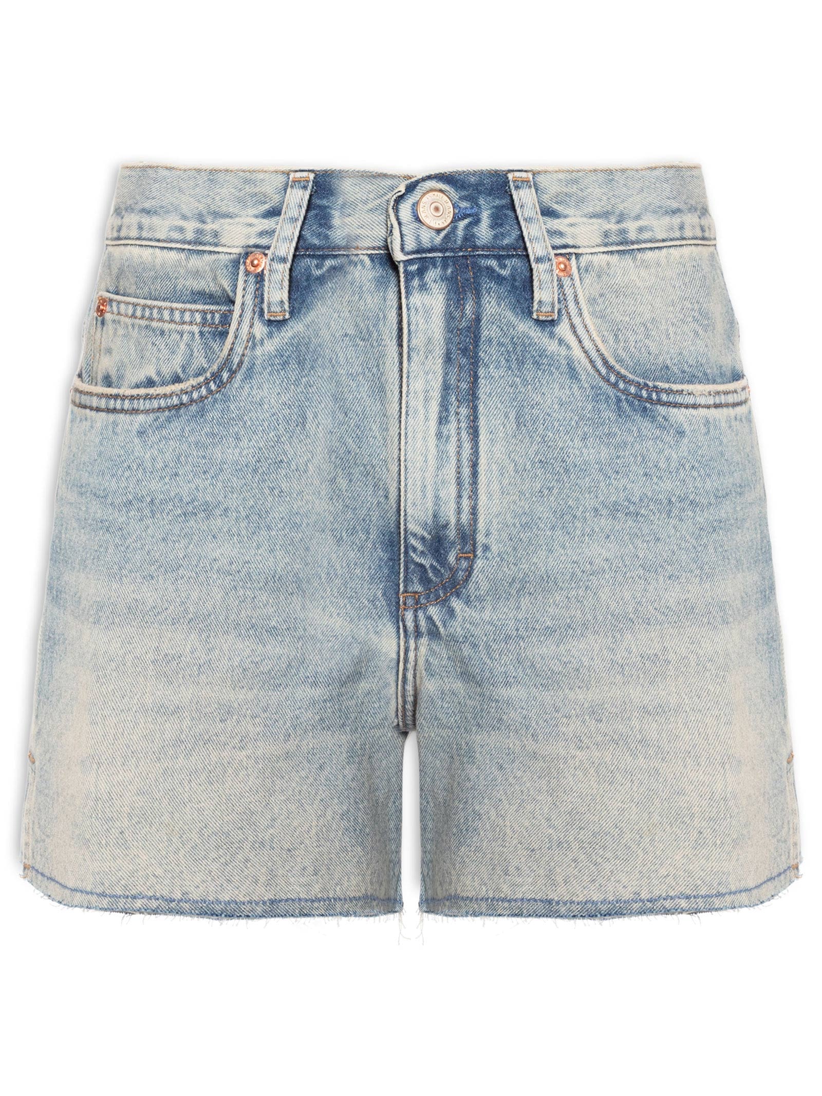 Bermuda Feminina Jeans Basic Fenda Lateral Azul Animale Jeans