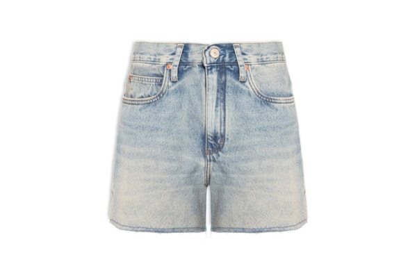 Bermuda Feminina Jeans Basic Fenda Lateral - Azul