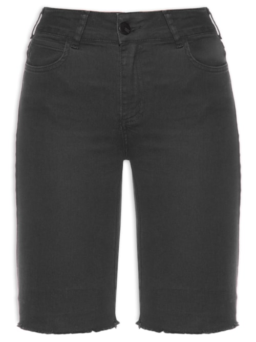 Bermuda Feminina Jeans Bia - Preto