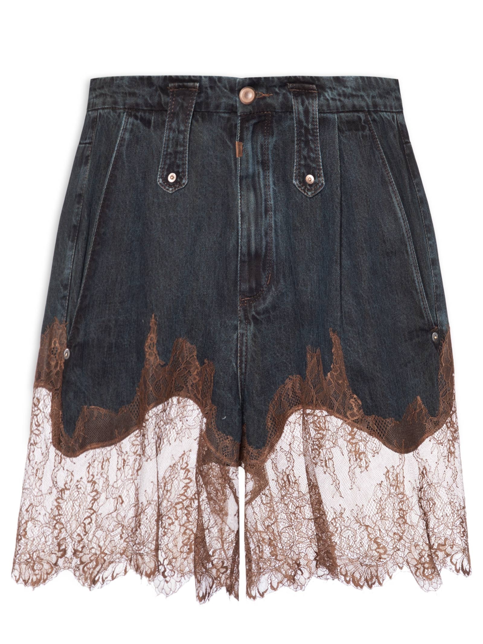 Bermuda Feminina Jeans com Renda – Azul Animale