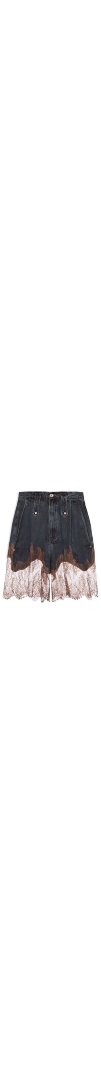 Bermuda Feminina Jeans com Renda – Azul