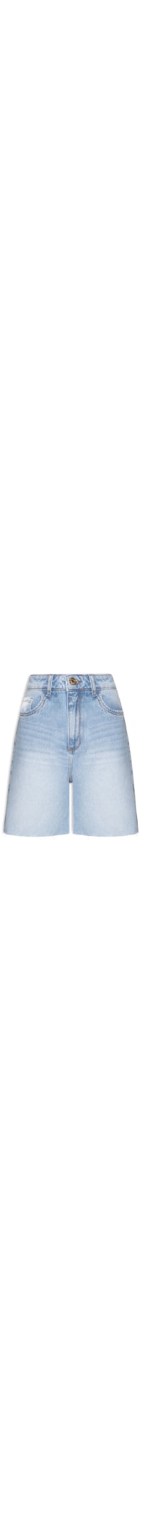 Bermuda Feminina Jeans Comfort Super High - Azul