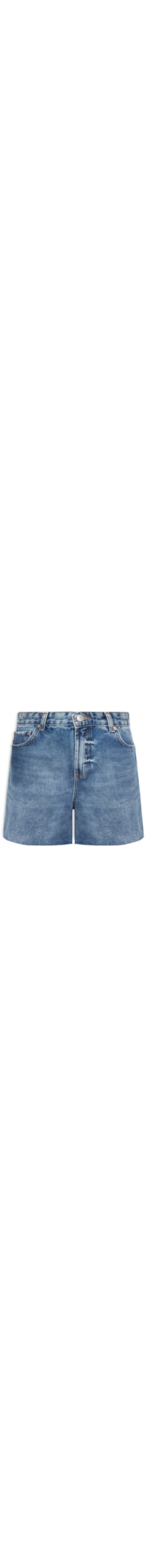 Bermuda Feminina Jeans Five Pockets Used - Azul